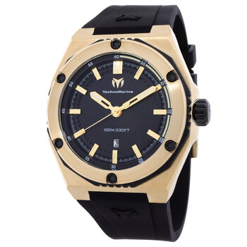 Technomarine Coral Quartz Black Dial Men's Watch TM-416063