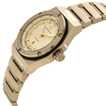 Coral Quartz Gold Dial Ladies Watch TM-416045