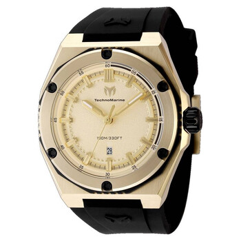 Coral Quartz Gold Dial Men's Watch TM-416069