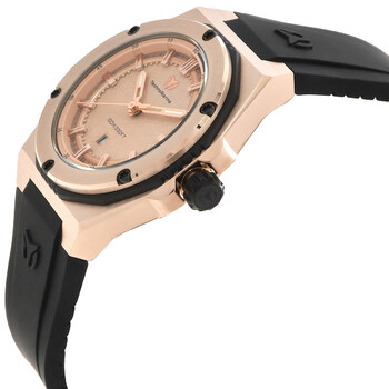 Coral Quartz Rose Gold Dial Ladies Watch TM-416048