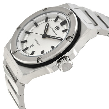 Coral Quartz Silver Dial Men's Watch TM-416060