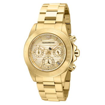 Manta Chronograph Quartz Gold Dial Ladies Watch TM-219013