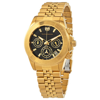 Manta Ray Chronograph Quartz Black Dial Ladies Watch TM-219030