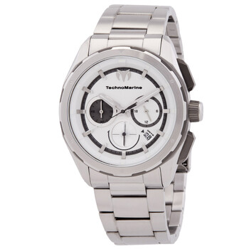 Technomarine Manta Ray Chronograph White Dial Men display picture 2