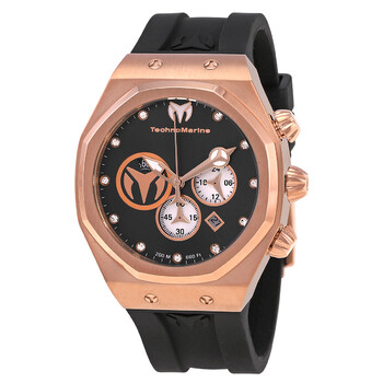 Reef Chronograph Quartz Diamond Black Dial Men's Watch TM-520004