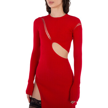 Cut-Out Detail Long Sleeve Mini Dress