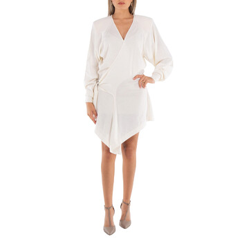 ワンピースその他 THE ATTICO Women Dresses 231WCA158V054 White The Attico Ladies White Long-Sleeved Hatty Mini Dress, Brand