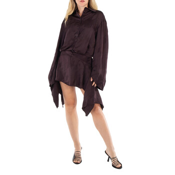 Ladies Brown Mischa Mini Dress