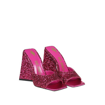 Ladies Pink Sequins Devon 115 mm Mule