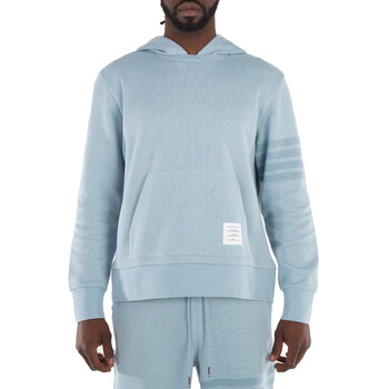 4 Bar Double Face Knit Hoodie Light Blue