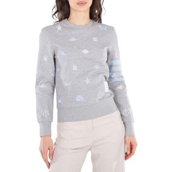 Thom Browne 4-Bar Long-Sleeve Cotton Jersey Ruby T-Shirt