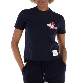 Thom Browne｜ (FJS075A 00042 680) Medium Weight Jersey Ringer Tee | Thom Browne