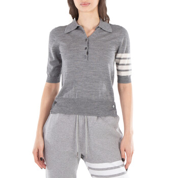 Thom Browne 4-Bar Long-Sleeve Cotton Jersey Ruby T-Shirt Thom Browne 4-Bar Long-Sleeve Cotton Jersey Ruby T-Shirt