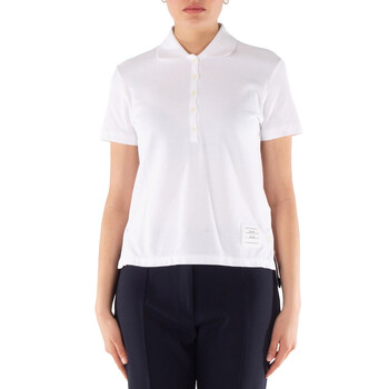 Tシャツ・カットソー THOM BROWNE Women Tunic Tops FJS206EJ0055100 WHITE Thom Browne Striped Cotton Shirt | Saks Fifth Avenue