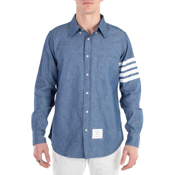 Thom Browne Cotton Poplin Long-Sleeve Classic Shirt, Brand