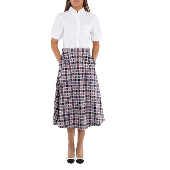 Thom Browne Tweed Prince Of Wales Check Shirt Dress, Brand Size 36 (US Size  0) FDSC75C F0372 960 - Clothing - Jomashop