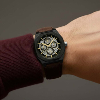 Drake Triple Calendar Black Dial Men's Watch ES-8308-05