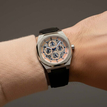 Drake Triple Calendar Pink Dial Men's Watch ES-8308-01