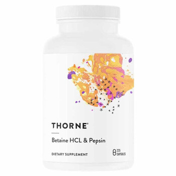 Betaine HCL & Pepsin 225 Capsules Bath & Body 693749415022