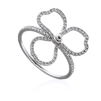 & Co. Ladies Tiffany Paper Flowers Diamond Open Flower Ring.
