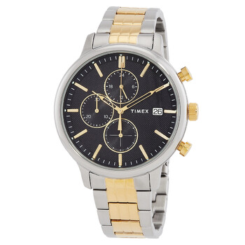 【国内即納】TIMEX シカゴ クロノグラフ TW2W13400 腕時計 Timex Chicago Chronograph Quartz Black Dial Men's Watch