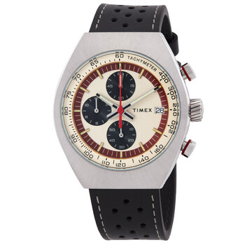 Timex Legacy Tonneau Chronograph Quartz Black Dial Men display picture 3