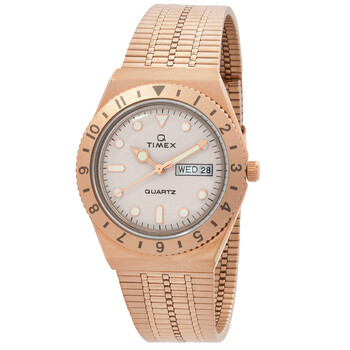 【美品】TIMEX Q ローズゴールド 38mm クォーツ Timex Q Timex x BCRF Quartz Rose Gold Dial Ladies Watch