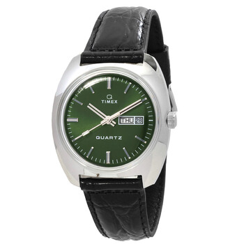 Q Timex 1978 Quartz Green Dial Men's Watch TW2W44700