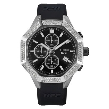 Timex UFC Performance Spark Uomo - Orologio Cronografo 46mm - Quadrante Digitale Retroilluminato, Contapassi - 3