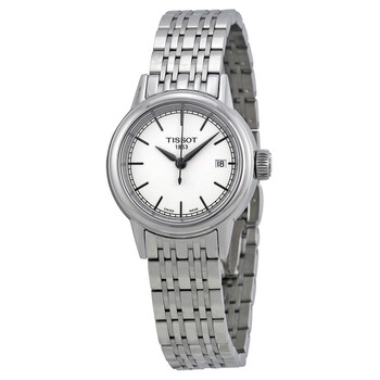 Carson White Dials Stainless Steel Ladies Watch T0852101101100 T085.210.11.011.00