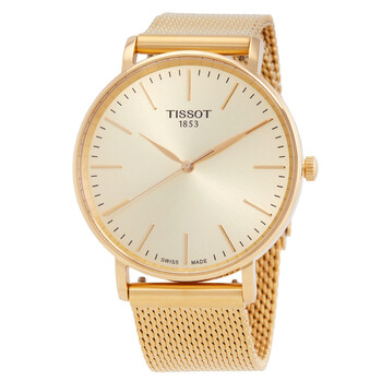 Tissot T Classic Everytime White Dial Brown Leather Strap Watch For Men - T109.410.36.031.00 main image 0