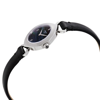 Femini-T  Mother of Pearl Dial Ladies Black Leather Watch T113.109.16.126.00