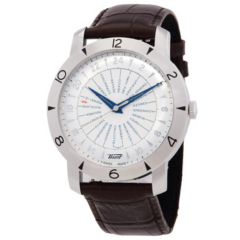 Heritage Navigator серебристый циферблат коричневый Leather 2