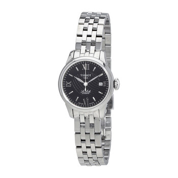 Tissot Le Locle Automatic Lady Black Dial Silver Steel Strap Watch For Women - T41.1.183.56 main image 1
