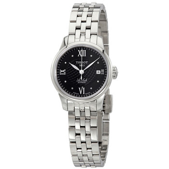 Tissot Le Locle Automatic Lady Black Dial Silver Steel Strap Watch For Women - T41.1.183.56 main image 0