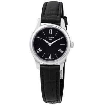 Tradition 5.5 Black Dial Ladies Watch T0630091605800