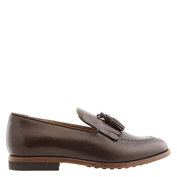 Tod\'s Brown Leather Loafers Men 6.5 UK TOD main image 3