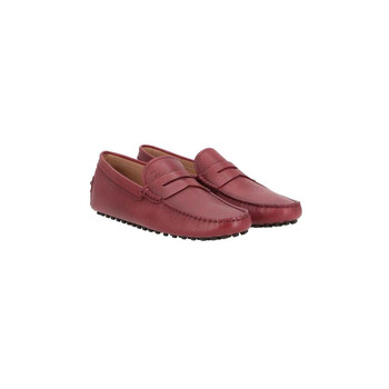 Tod's Womens Red Loafer, Size 7 XXW0FW0503XHG0R820 812625377116