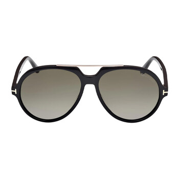 Tom Ford Dimitry Green Smoke Gradient Pilot Men's Sunglasses