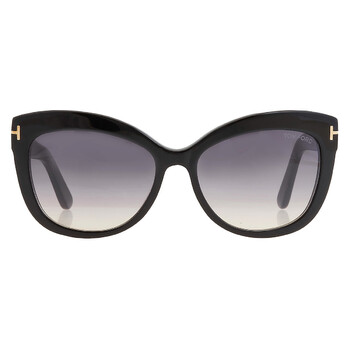 Tom Ford Doris Smoke Gradient Cat Eye Ladies Sunglasses  display picture 3