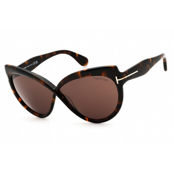 Tom Ford Fiore Brown Gradient Butterfly Ladies Sunglasses  display picture 2