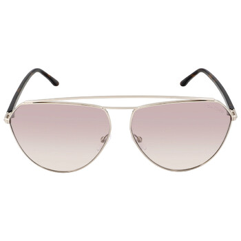 Tom Ford Holden Brown Gradient Pilot Unisex Sunglasses FT0818 08G 