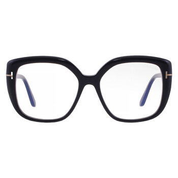 Tom Ford Blue Light Block Butterfly Ladies Eyeglasses FT5882-B 005