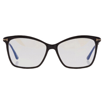 Blue Light Block Cat Eye Ladies Eyeglasses FT5687-B 001 56