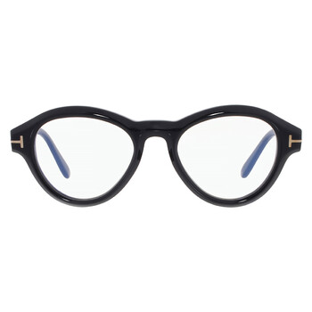 Blue Light Block Geometric Men's Eyeglasses FT5962-B 001 50