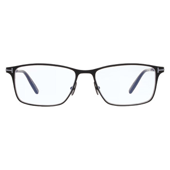 Blue Light Block Rectangular Titanium Men's Eyeglasses FT5935-B 009 54