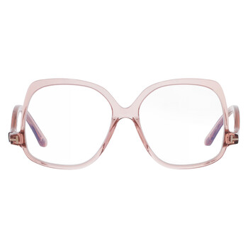 Blue Light Block Square Ladies Eyeglasses FT5968-B 072 54 Blue Light Block Square Ladies Eyeglasses FT5968-B 072 54