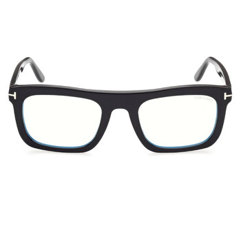 Blue Light Block Square Men's Eyeglasses FT5757-B 001 52