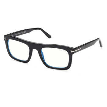 Blue Light Block Square Men's Eyeglasses FT5757-B 001 52