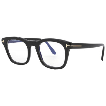 Blue Light Block Square Men's Eyeglasses FT5870-B 001 50